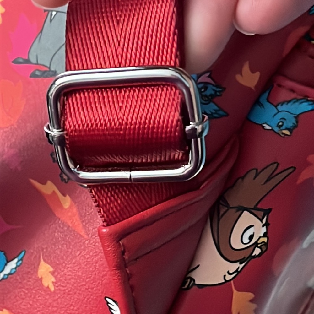 Disney Parks Loungefly critters backpack purse, red 🎒 - Picture 11 of 12